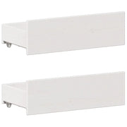 vidaXL Letto Libreria senza Materasso Bianco 150x200 cm Legno di Pino