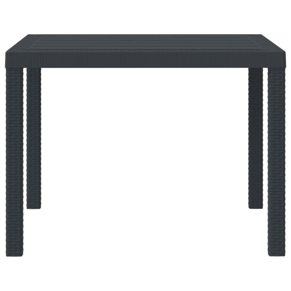 Tavolo da Giardino Antracite 100 x 100 x 73 cm polyrattan 871680