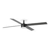 RUDDER RECESSED 4 L Ventilatore nero/noce 20W SWT