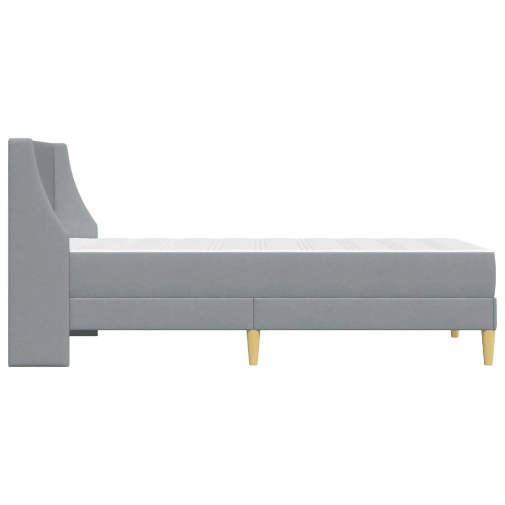 Struttura letto con materasso Grigio chiaro 90 x 200 cm 3414714