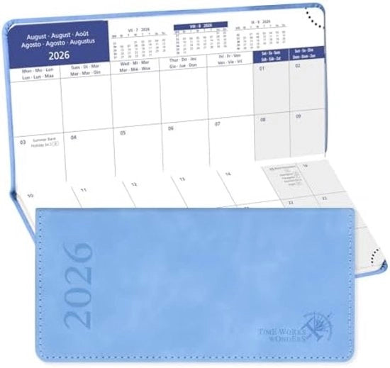 Agenda 2026 con calendario mensile e indici dei mesi