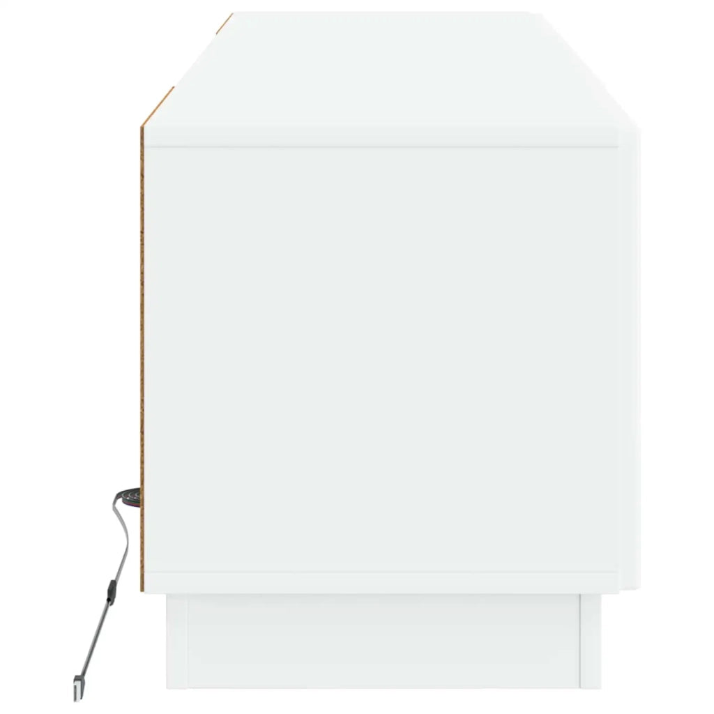 Mobile TV LED Bianco Lucido Legno ingegnerizzato 897349