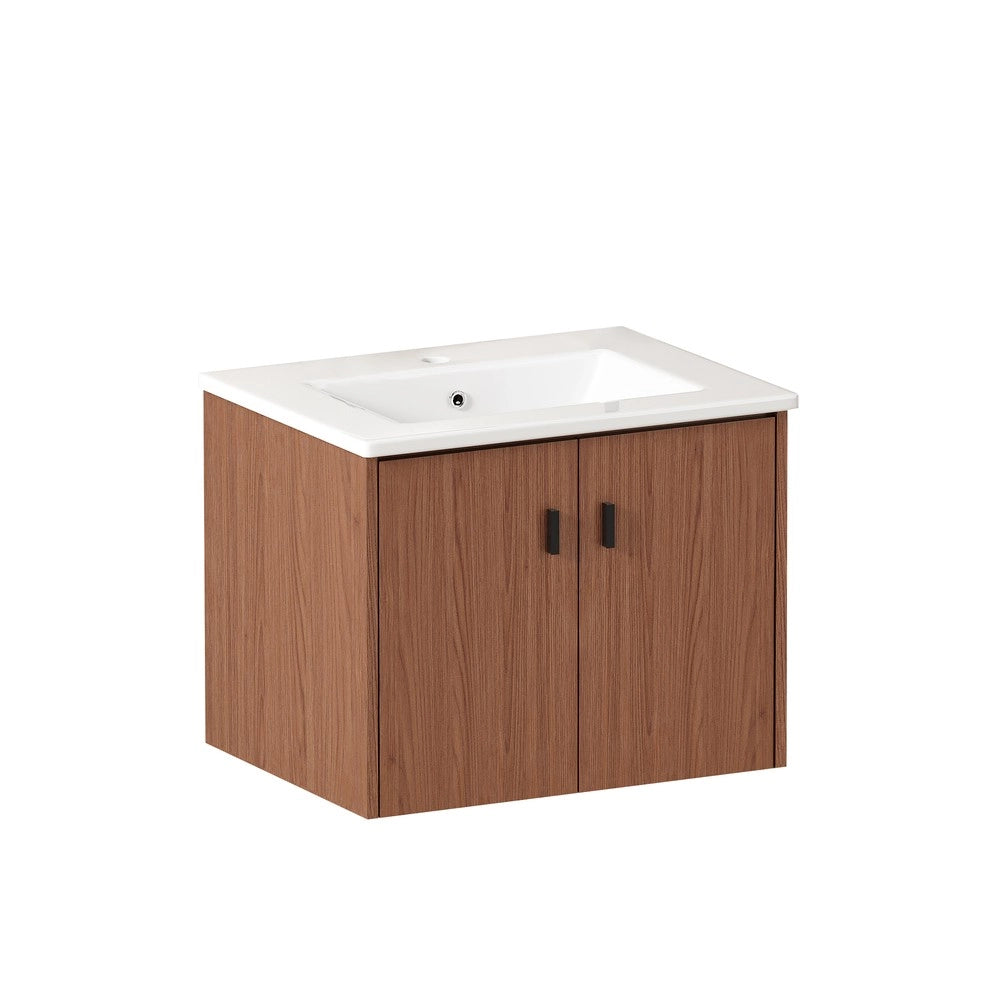Armadietto Bagno 60 cm ¨C Xylo ¨C Marrone, 2 Ante, Salvaspazio