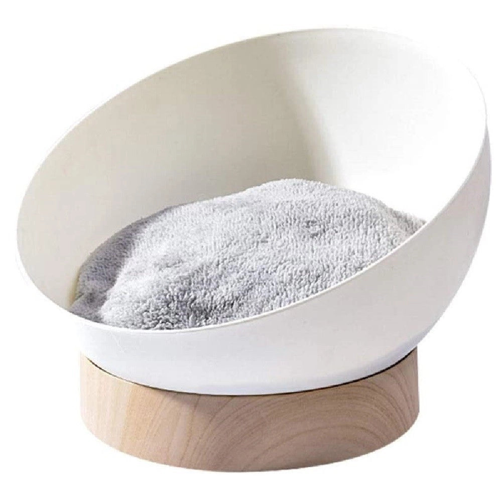 Trade Shop - Cuccia Per Gatti Cani Casa A Guscio Uovo Universale Con Cuscino Multifunzionale -