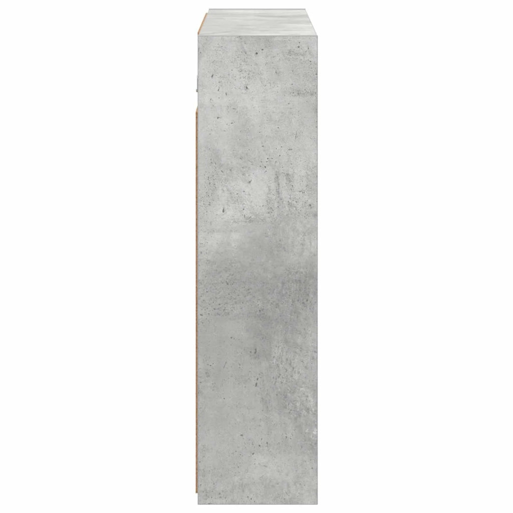 Mobiletto per specchio da bagno Grigio cemento