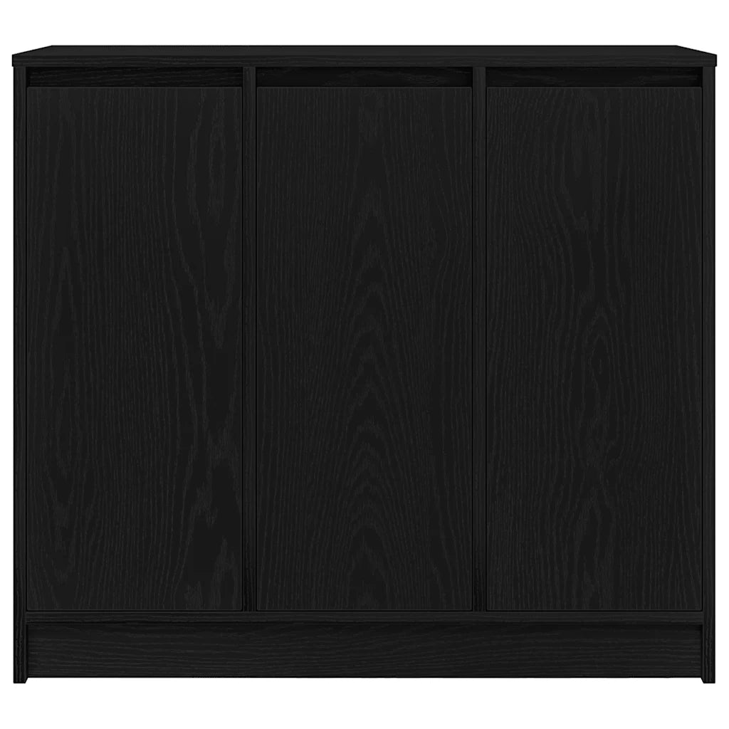 Credenza-Buffet-Armadio da cucina Rovere Nero 85x34x76 cm in Legno Multistrato