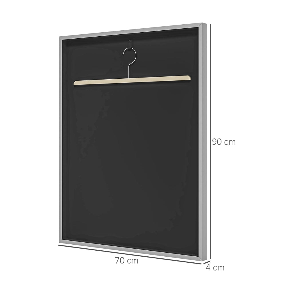 Telaio alluminio per maglia porta acrilico con feltro interno 70x90 cm ¨C zephmum ¨C alluminio
