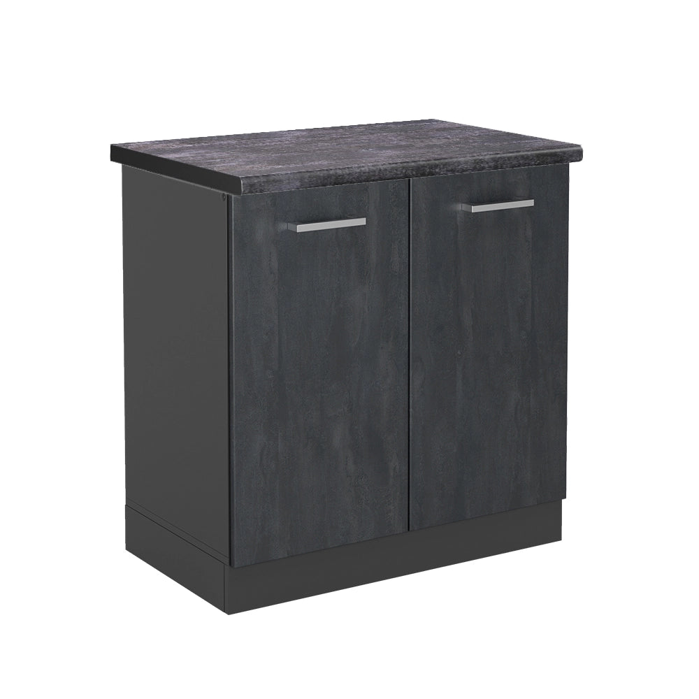Vicco Mobile lavello cucina Calcestruzzo nero 80 cm PL Antracite