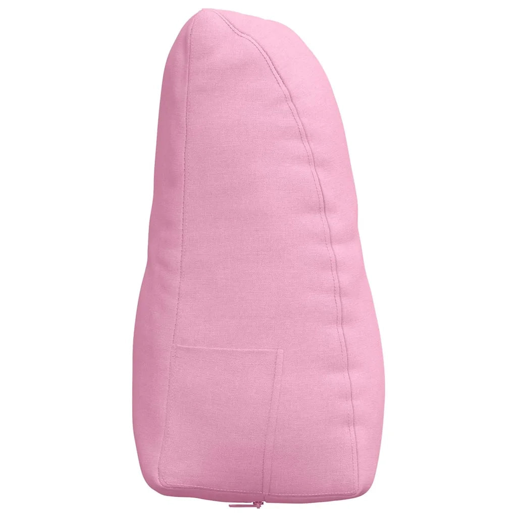 Cuscino per Schiena Rosa 80 x 24 x 50 cm Tessuto