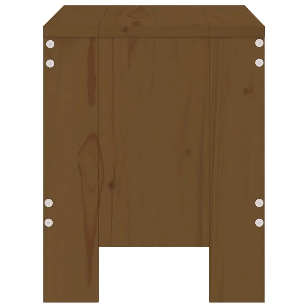 Sgabelli Bar 2 pz Marrone Ambra 40x36x45 cm Legno Massello Pino 825341
