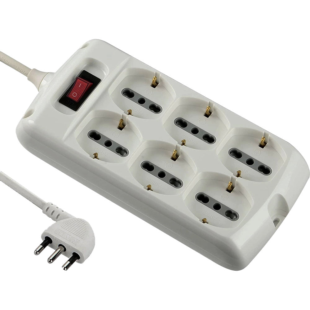 MULTIPRESA CON INTERRUTTORE 6 prese  - ELECTRALINE