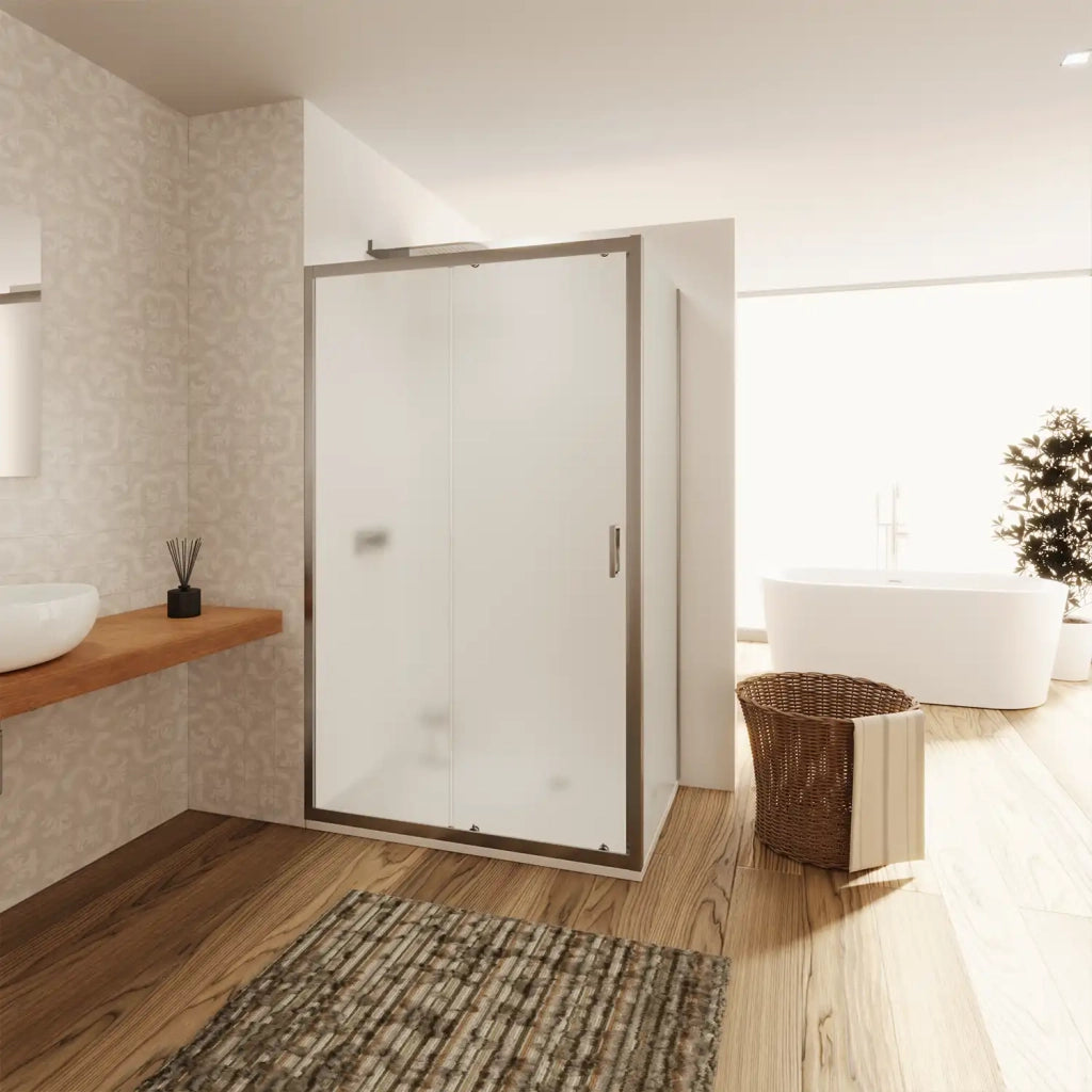 Box doccia 90x105 cm scorrevole vetro temperato 6mm opaco h190 | Lipari