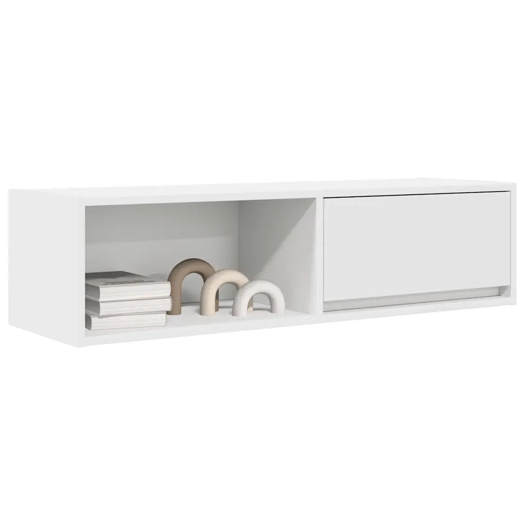Mobile Porta TV Bianco 100x31x25,5 cm in Legno Multistrato 861472
