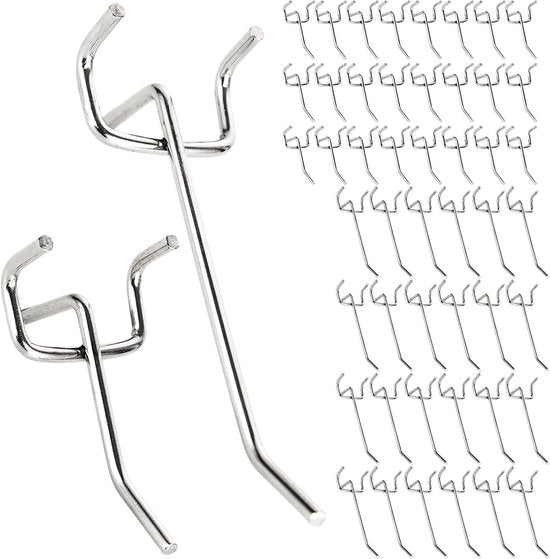 Ganci per parete per cinturone dei dispositivi - accessori per garage parete pannelli officina - 100 pezzi