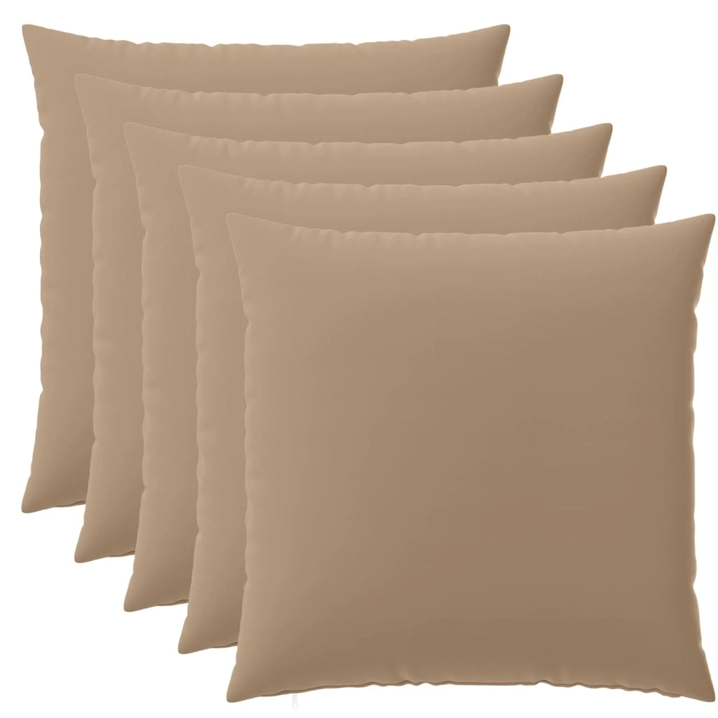 Federa 6 pz HEERLEN Tortora 65 x 65 cm Poliestere 913032