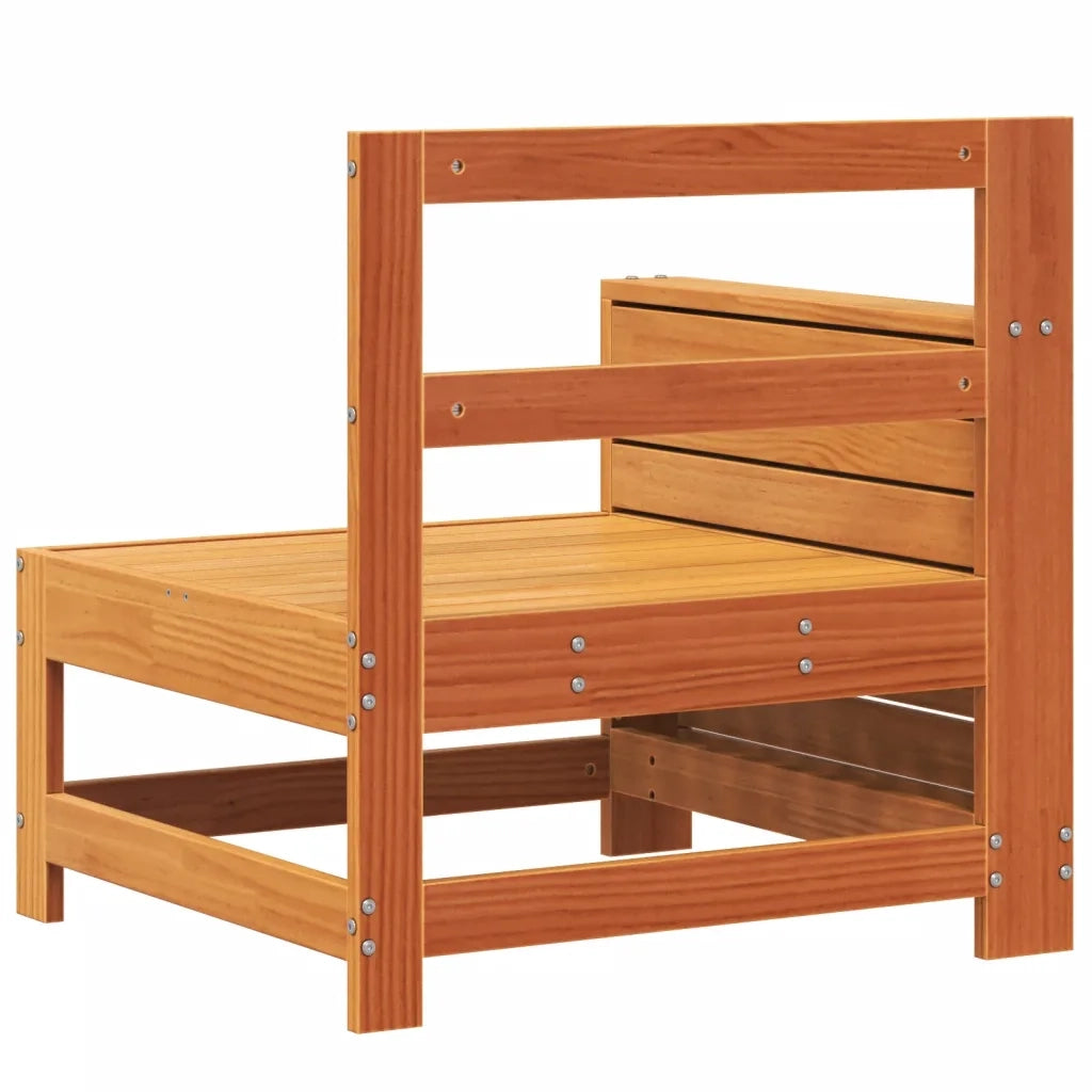 Divano senza Braccioli Giardino Marrone Cera 69x62x70,5 cm Pino 844885