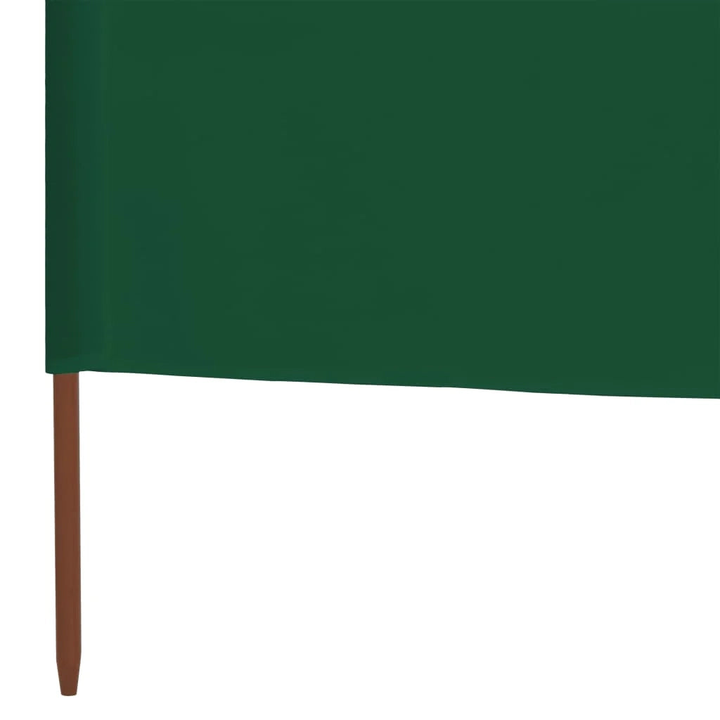 Schermo divisorio in tessuto a 3 pannelli 400 x 120 cm verde 02_0008805