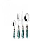 ALADDIN Ghiera Argento Anticato, Posate Set 24pz, Scatola