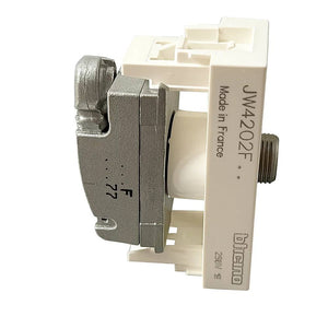 Connettore coassiale tv bticino jw4202f 75 ohm bianco