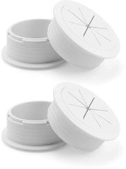 Cavo passante 4 pezzi - Cavo passante bianco - Cavo passante 60mm - Antiscivolo - Duraturo - Flessibile e resistente - Cavo passante con presa