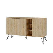 Credenza in legno "Clara" - 142 x 36 x 83 cm - Beige