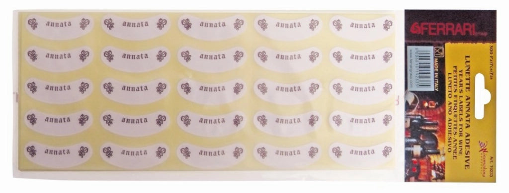 Etichette Adesive Lunette Per Bottiglie Annata 300 Pz Birra Vino - Ferrari Group
