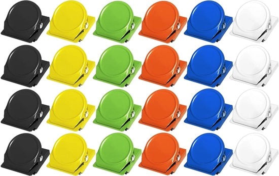 Aggiunti Magnetici - Multi-colori - 24 pezzi - Per Ufficio e Casa - Utili per Scuola e Cucina