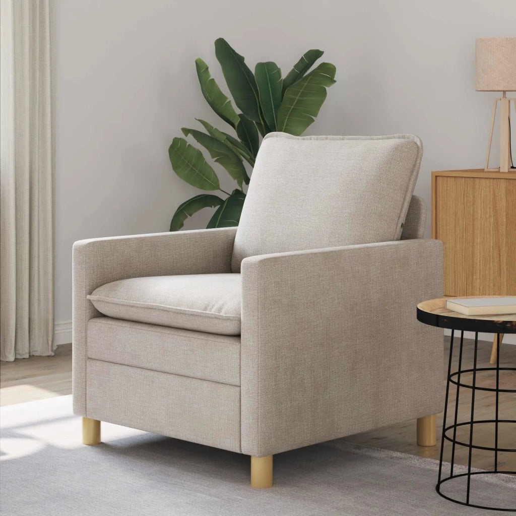 Divano Crema 76 x 81 x 87,5 cm Poliestere 42028776