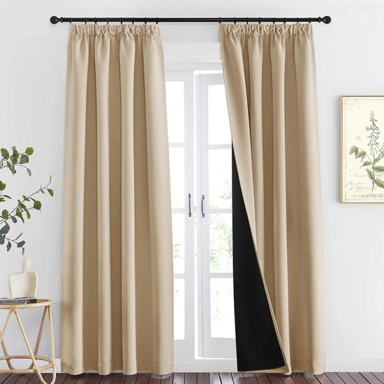 Gordini pronti da appendere con ganci - Tende da appendere subito - Tende intermedie - Tende oscuranti - Camera da soggiorno - Camera da letto - Decorazione per finestre - Casa - Arredamento