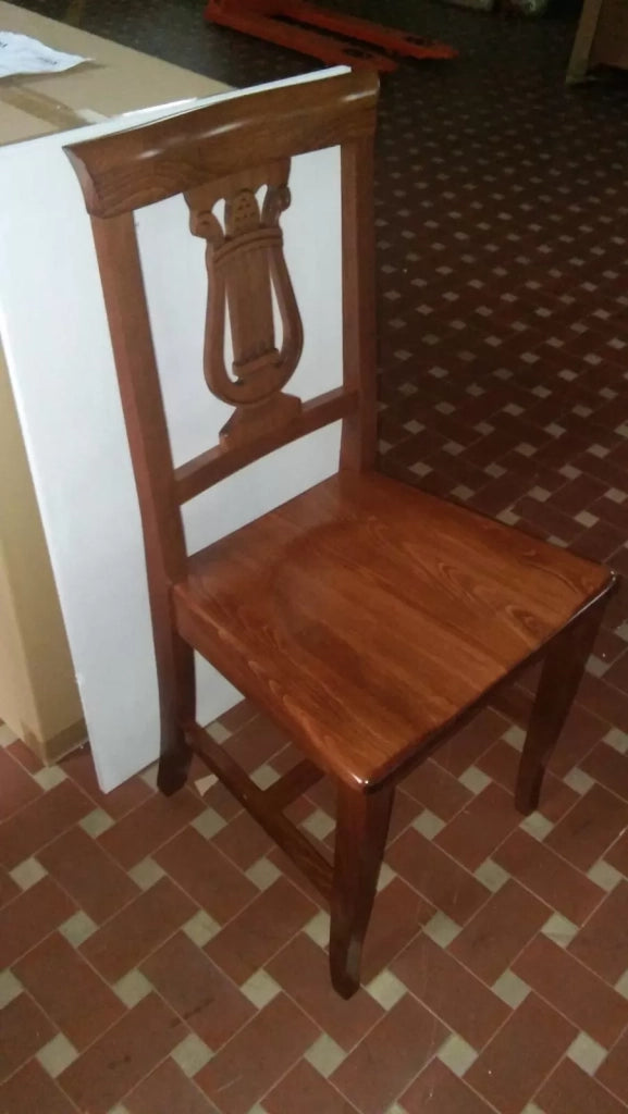Set 2 sedie a lira in legno seduta legno finitura bassano (486) - Mobili 2G