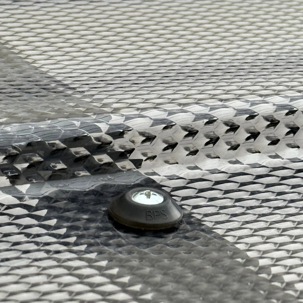 Tettoia con telaio in alluminio STARKEDACH DIAMONDS Straight T-150 8017 con rivestimento monolitico in policarbonato
