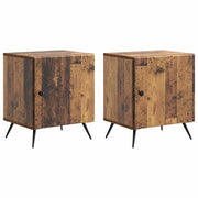 Armadio da Notte 2 pcs Legno antico 43 x 34,5 x 50 cm