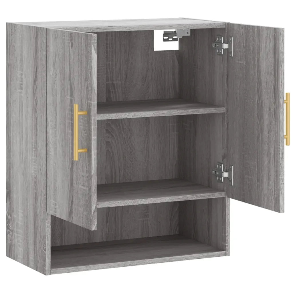 Armadietto a Muro | Mobile a Parete Grigio Sonoma 60x31x70cm in Legno Multistrato