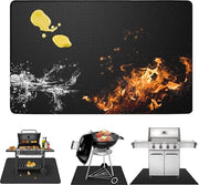 Matrice di Griglia 100x150 cm - Protezione del Pavimento - Resistente al Calore fino a 1800°F - Sottolivello Resistenente al Fuoco - Grill a Gas e Grill a Legna - Zona di Fuoco