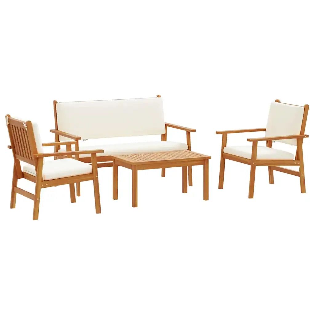Set Divano da Giardino 4 pcs Marrone 120 x 65,5 x 79 cm 3325227