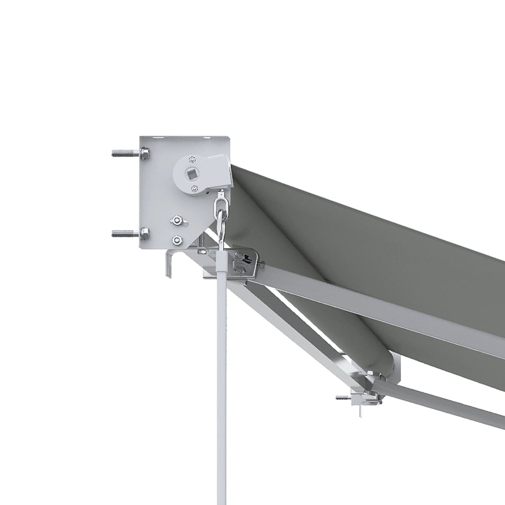 Tenda da Sole a Bracci Regolabile 200x295 cm in Alluminio e Poliestere Crema