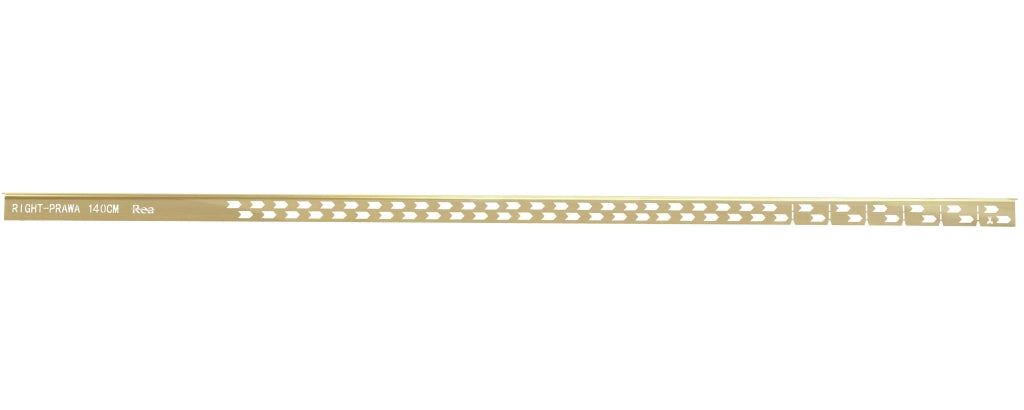 Profilo Doccia Pendenzato 140cm Brush Gold sinistra