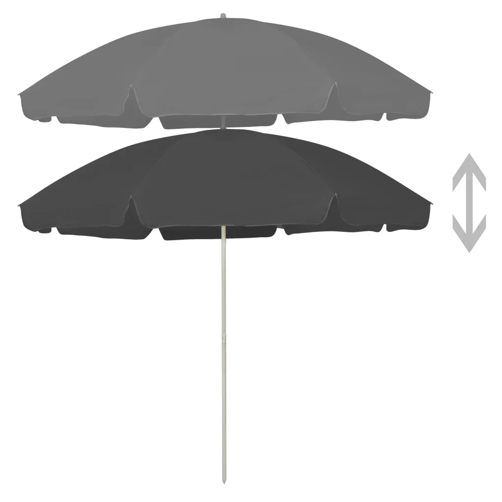 Ombrellone da Spiaggia Antracite 300 cm 314710