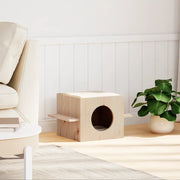vidaXL Cuccia per Gatti 51x35x30 cm in Legno Massello di Pino