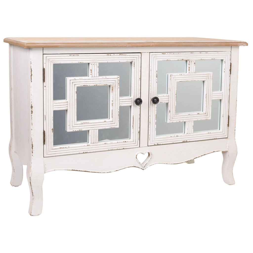 Mobile da ingresso in legno bianco 83x36x56,5h