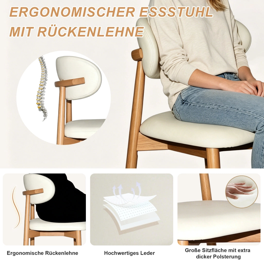 Set tavolo da pranzo rotondo ?120 cm con 4 sedie; MDF effetto rovere e legno di quercia