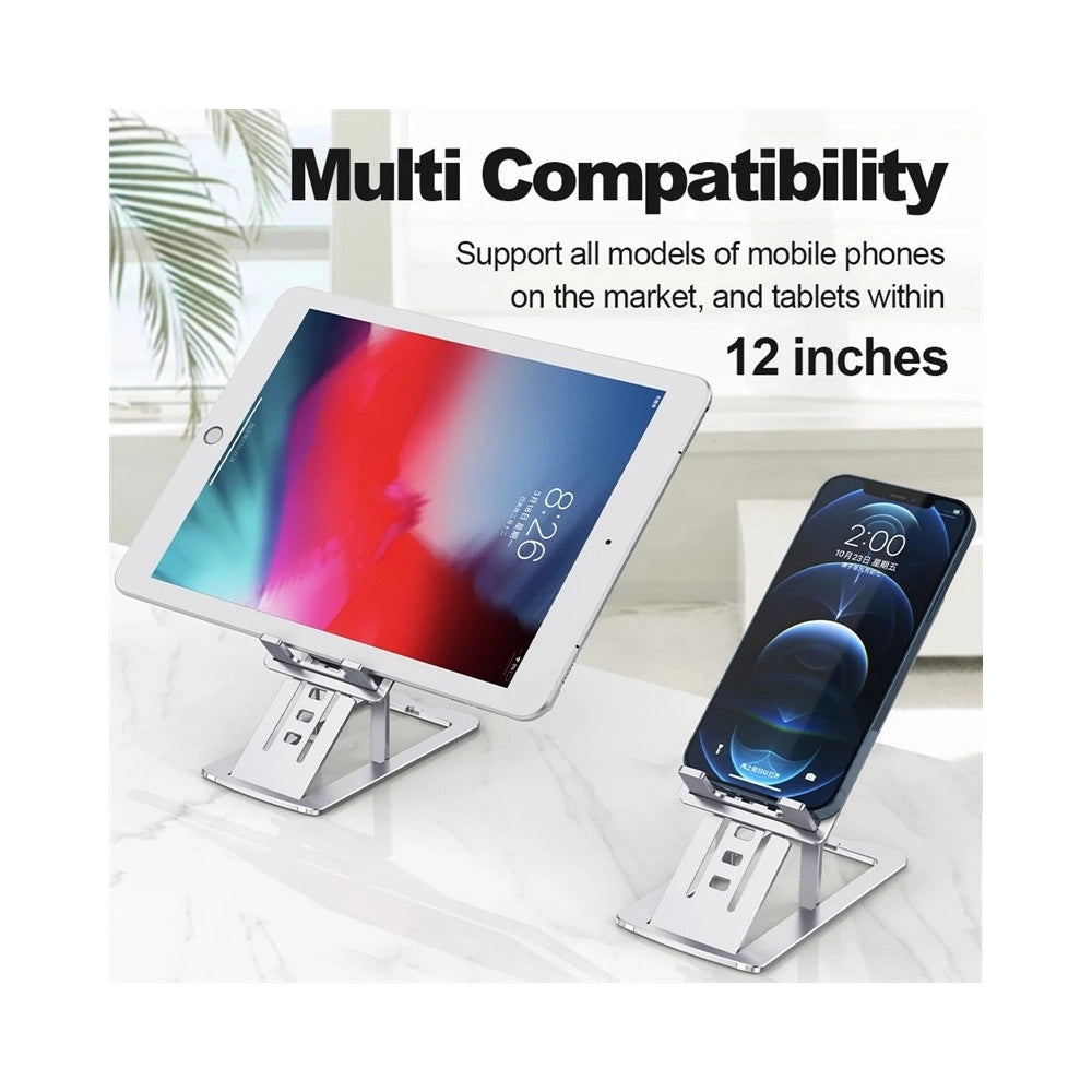 Trade Shop - Supporto Da Scrivania Porta Cellulare Tablet Da 4" Ufficio Ultra Sottile Q-zj302 -