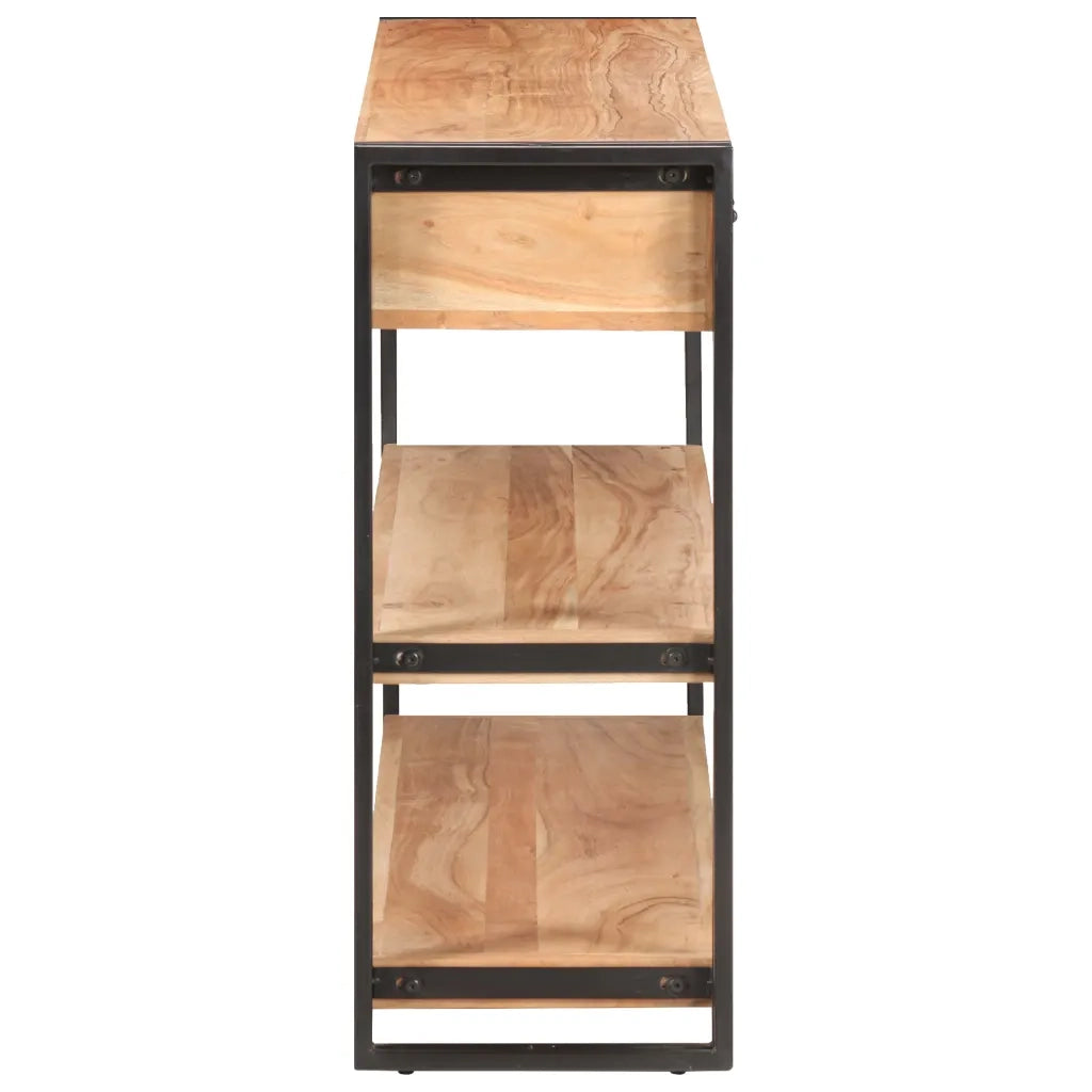 vidaXL Credenza 120x30x75 cm in Legno Massello di Acacia