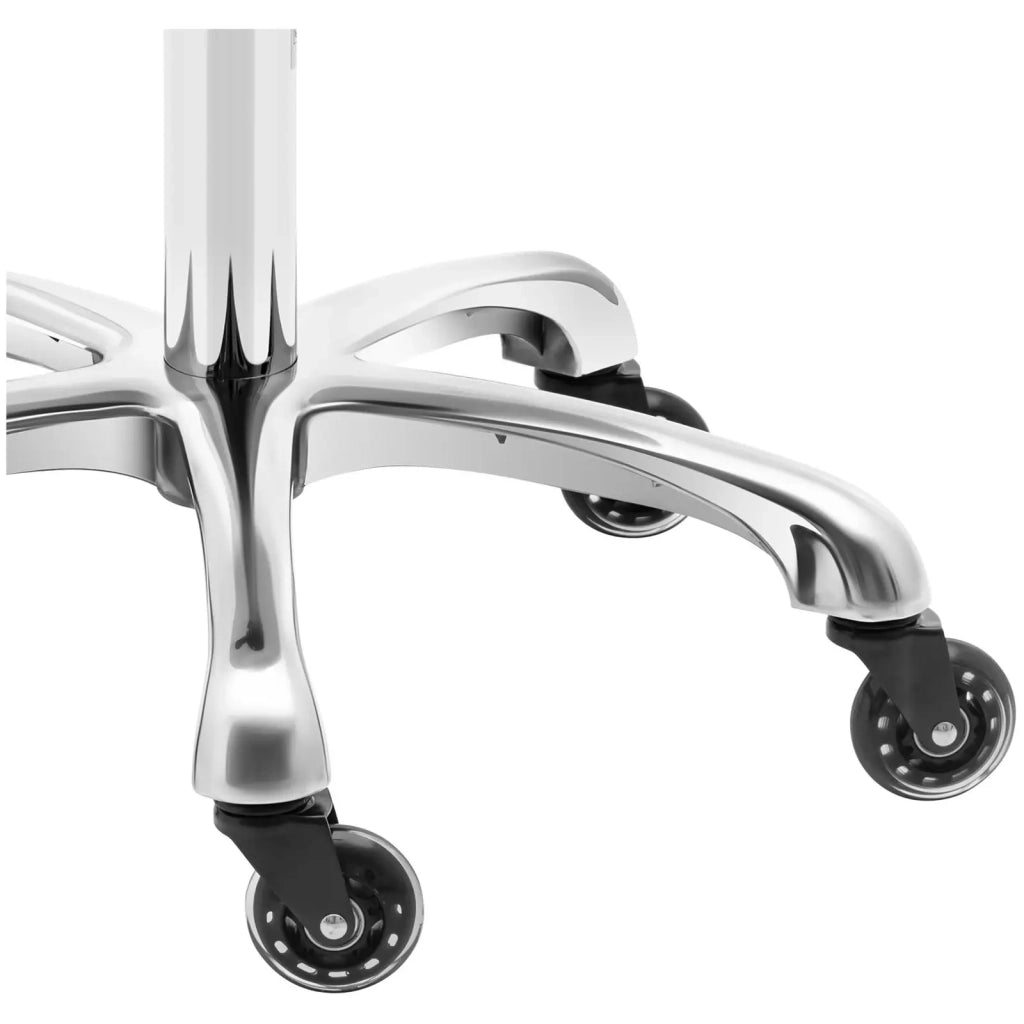 Sgabello da sella per cavallo capacità 150 kg lega di alluminio compensato PVC/PU schiuma sintetica grigio chiaro 14_0010087
