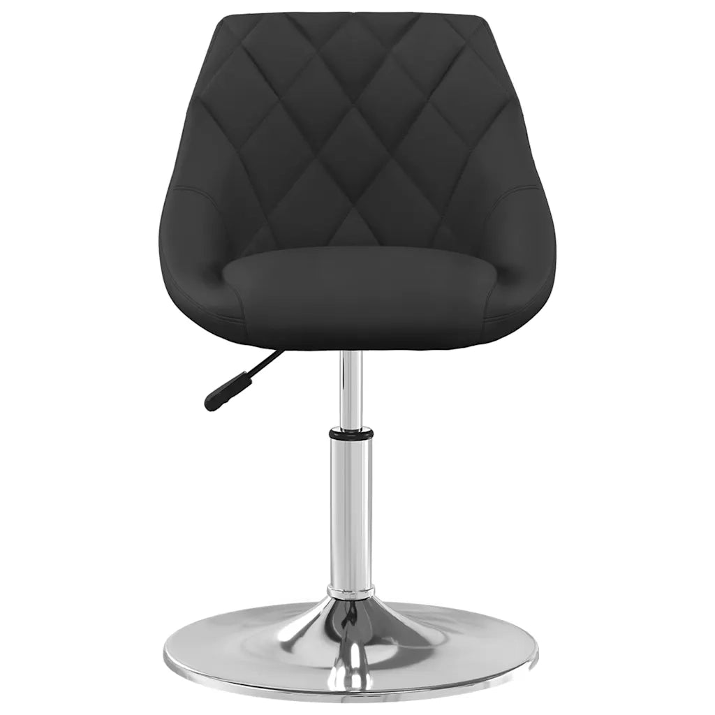 Sedie da Pranzo Girevoli 2 pz Nere in Velluto 335280