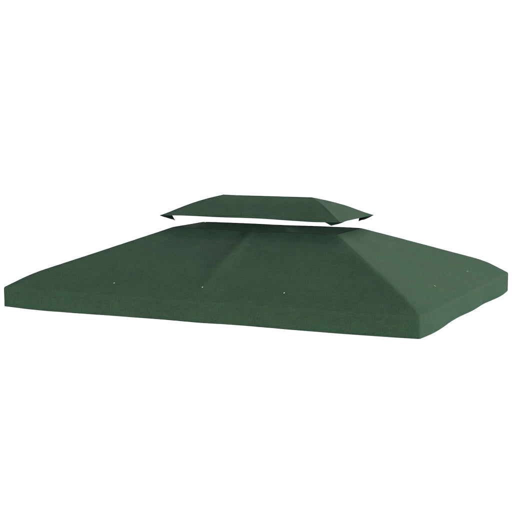 Toldo per Esterno 4x3 m ¨C zephmum ¨C Verde, Protezione UV, Doppio Tetto
