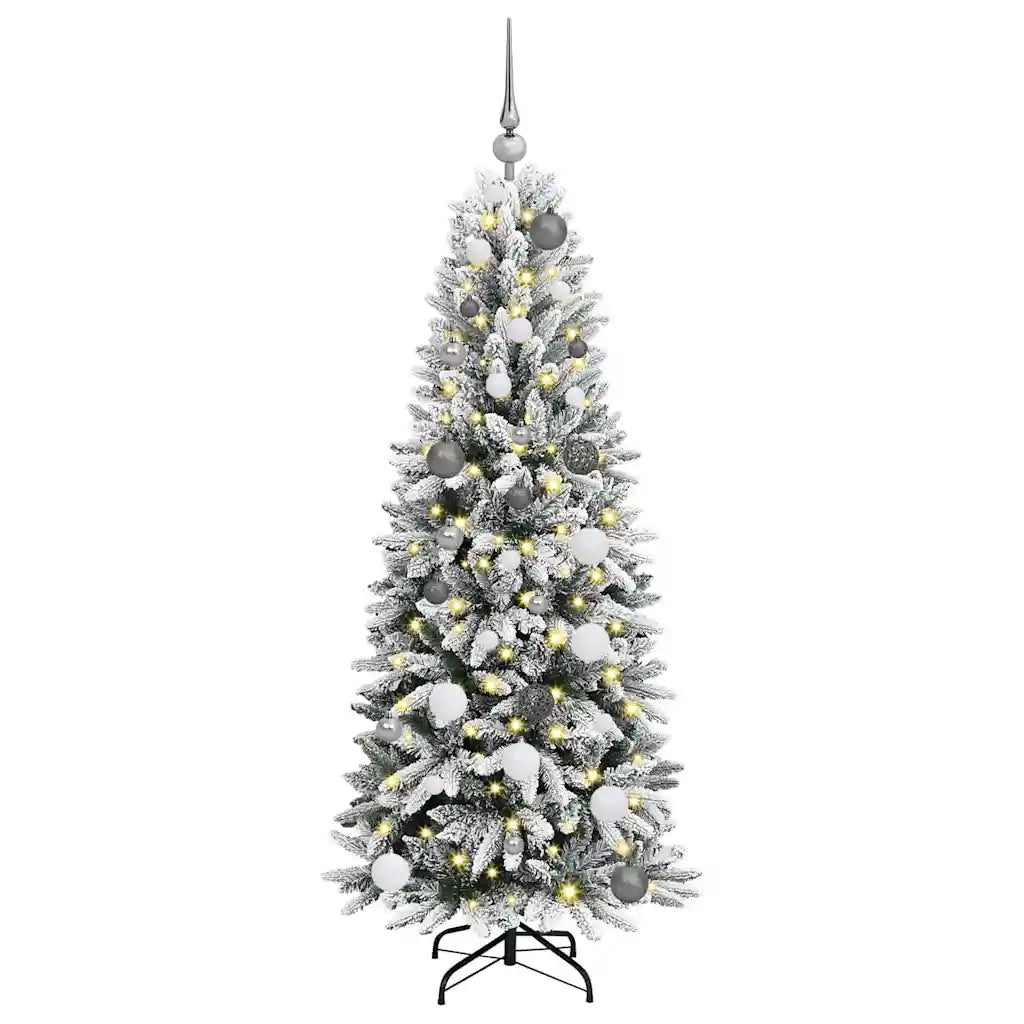 Albero di Natale artificiale con 150 LED Bianco 150 cm 3396032