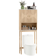 Armadietto Sottolavabo con Ante ¨C Zephmum ¨C Legno Rovere 66x25x168 cm