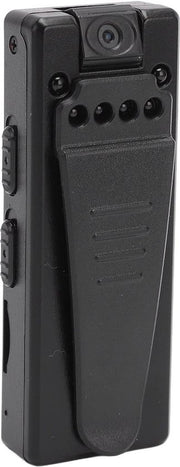 Camera di Sorveglianza HD 1080P Visibilità Notturna Registrazione Portatile - 90 Gradi Rotante - 6 Lampioni Infrarossi Rossi con Clip.