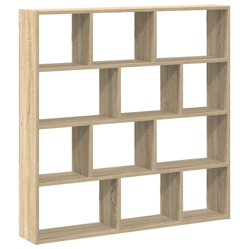 vidaXL Mensola a Cubo da Muro 12 Scomparti in Truciolato Rovere Sonoma